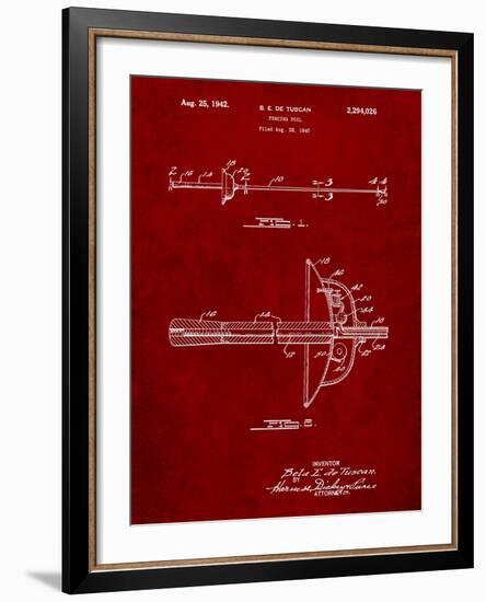 Fencing Sword Patent-Cole Borders-Framed Art Print