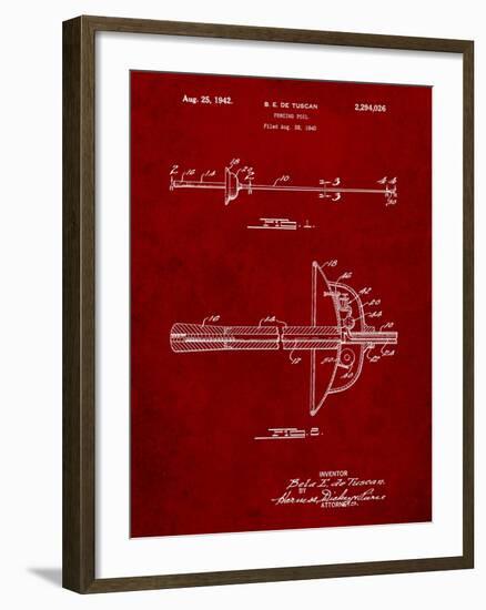 Fencing Sword Patent-Cole Borders-Framed Art Print