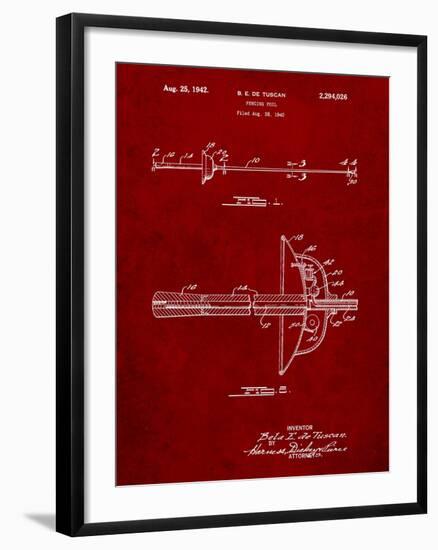 Fencing Sword Patent-Cole Borders-Framed Art Print