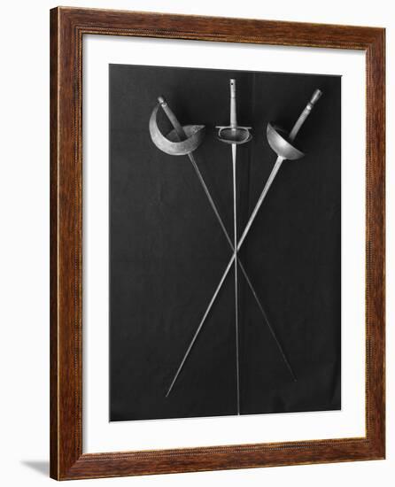 Fencing Weapons: Epee, Foil, Sabre-null-Framed Photographic Print