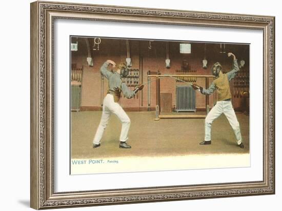 Fencing, West Point, New York-null-Framed Premium Giclee Print