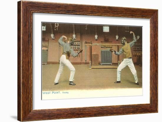 Fencing, West Point, New York-null-Framed Premium Giclee Print