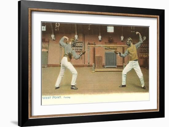 Fencing, West Point, New York-null-Framed Premium Giclee Print