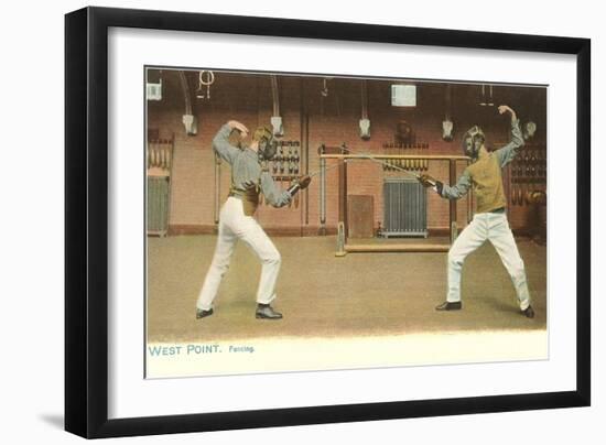 Fencing, West Point, New York-null-Framed Premium Giclee Print