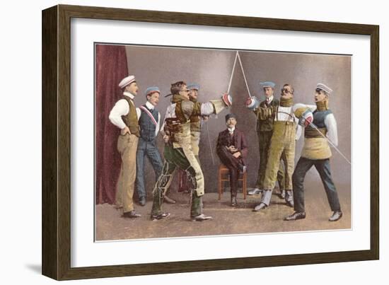 Fencing-null-Framed Art Print