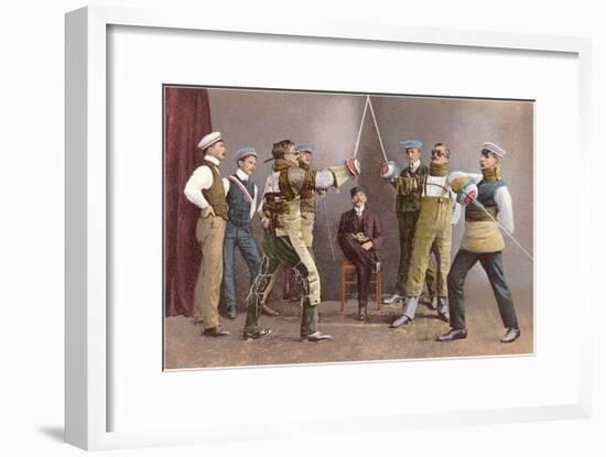 Fencing-null-Framed Art Print