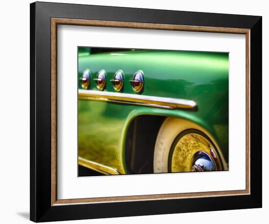 Fender With Chrome Portholes on a Buick Roadmaster-George Oze-Framed Photographic Print