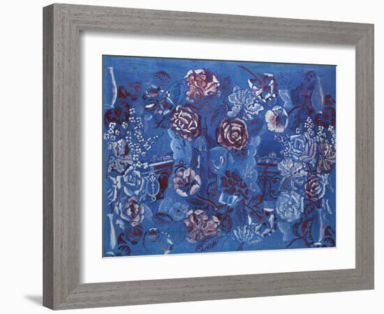 Fenêtre Ouverte Sur Paris et Composition Florale-Raoul Dufy-Framed Giclee Print