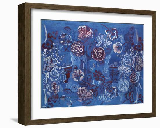 Fenêtre Ouverte Sur Paris et Composition Florale-Raoul Dufy-Framed Giclee Print