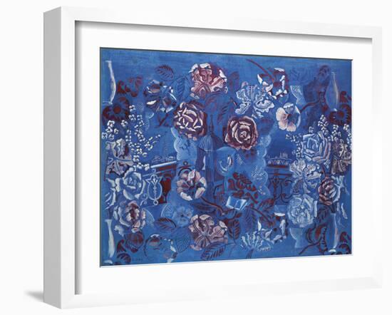 Fenêtre Ouverte Sur Paris et Composition Florale-Raoul Dufy-Framed Giclee Print