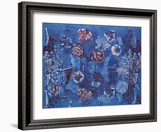 Fenêtre Ouverte Sur Paris et Composition Florale-Raoul Dufy-Framed Giclee Print