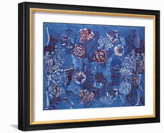 Fenêtre Ouverte Sur Paris et Composition Florale-Raoul Dufy-Framed Giclee Print