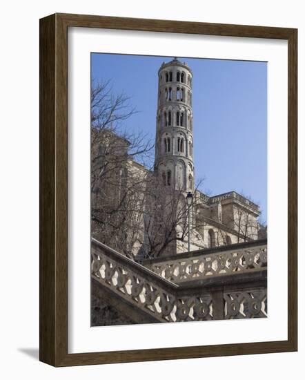 Fenestrelle Tower, Uzes, Languedoc, France, Europe-Ethel Davies-Framed Photographic Print