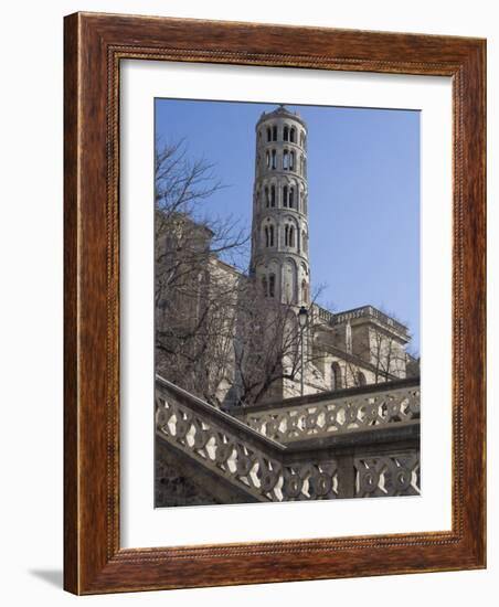 Fenestrelle Tower, Uzes, Languedoc, France, Europe-Ethel Davies-Framed Photographic Print