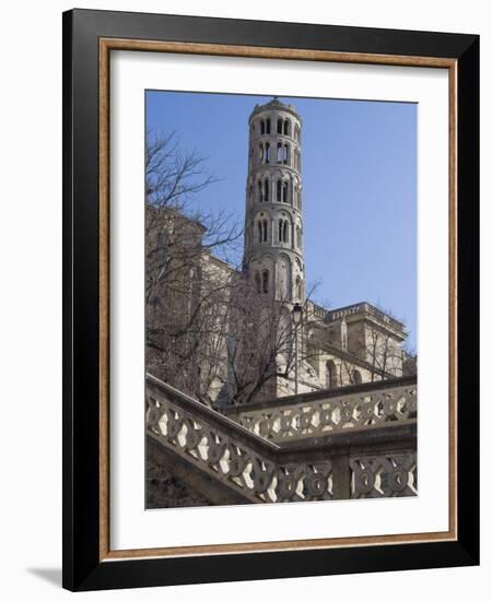 Fenestrelle Tower, Uzes, Languedoc, France, Europe-Ethel Davies-Framed Photographic Print