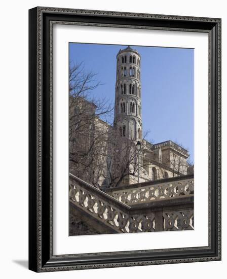 Fenestrelle Tower, Uzes, Languedoc, France, Europe-Ethel Davies-Framed Photographic Print