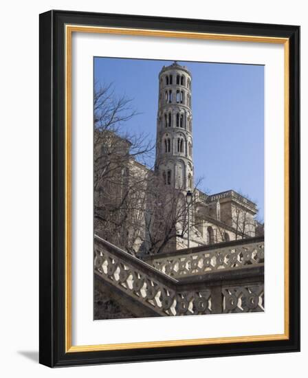 Fenestrelle Tower, Uzes, Languedoc, France, Europe-Ethel Davies-Framed Photographic Print