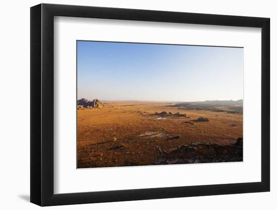 Fenetre d'Isalo (the window of Isalo), Isalo National Park, central area, Madagascar, Africa-Christian Kober-Framed Photographic Print