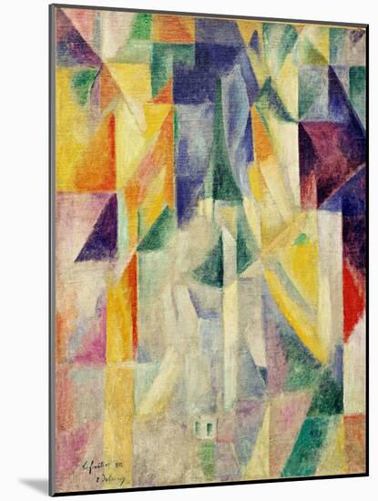 Fenetres. Peinture De Robert Delaunay (1885-1941), Encaustique Sur Toile, 1912. Art Francais, 20E S-Robert Delaunay-Mounted Giclee Print