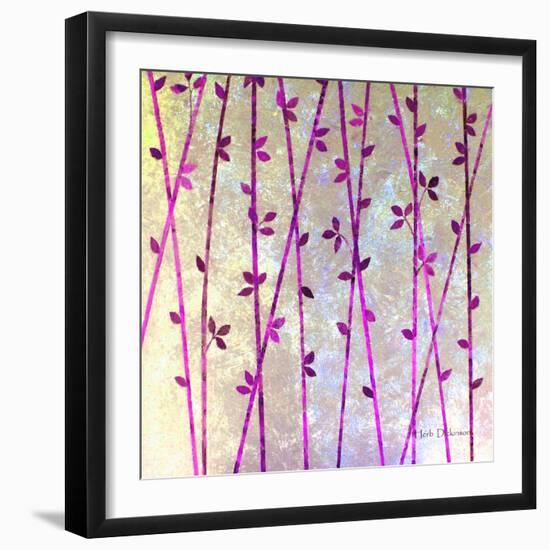 Feng Shui Cane Magenta-Herb Dickinson-Framed Photographic Print