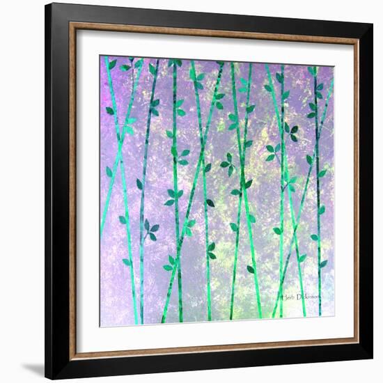 Feng Shui Cane Teal-Herb Dickinson-Framed Photographic Print