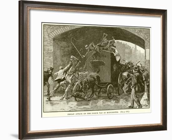 Fenian Attack on the Police Van in Manchester-null-Framed Giclee Print