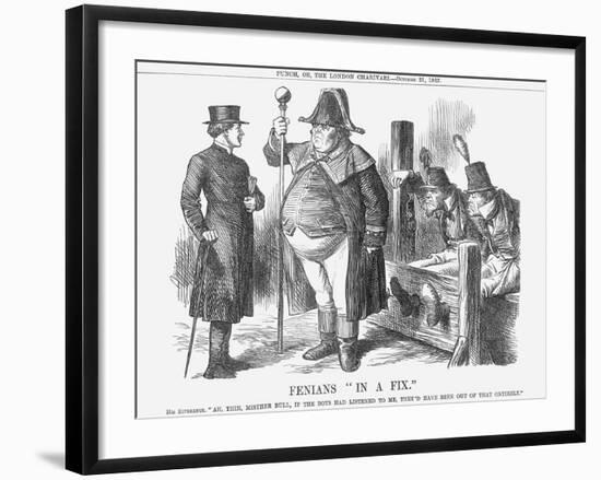 Fenians in a Fix, 1865-John Tenniel-Framed Giclee Print