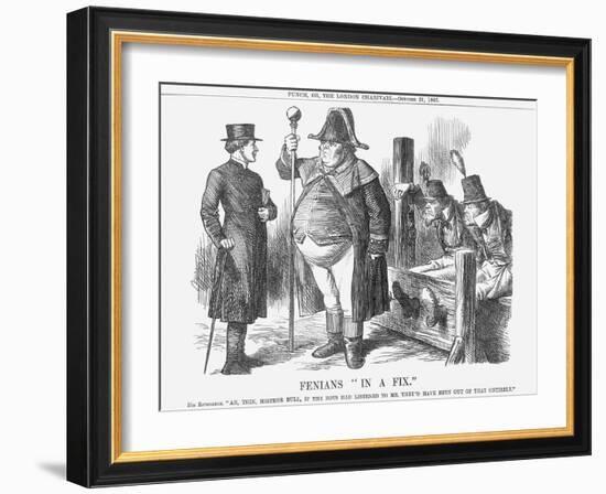 Fenians in a Fix, 1865-John Tenniel-Framed Giclee Print