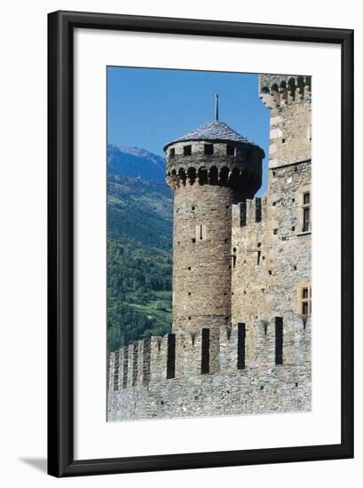 Fenis Castle, Aosta, Valle D'Aosta, Italy-null-Framed Giclee Print