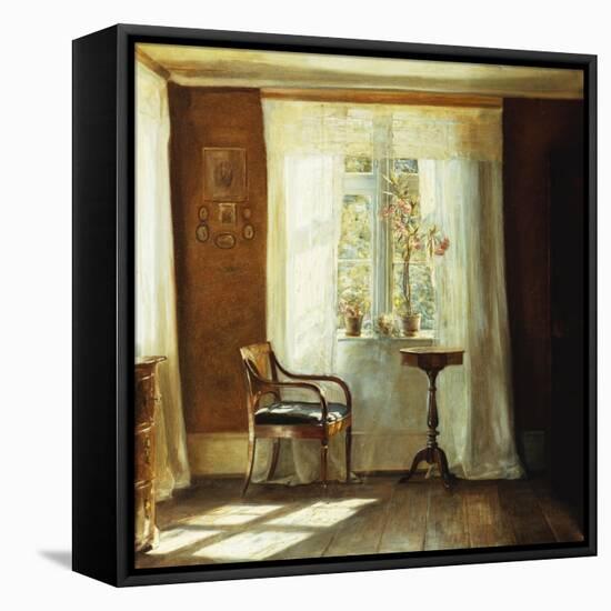 Fensterplatz Im Hause Des Kuenstlers in Lyngby-Carl Holsoe-Framed Premier Image Canvas