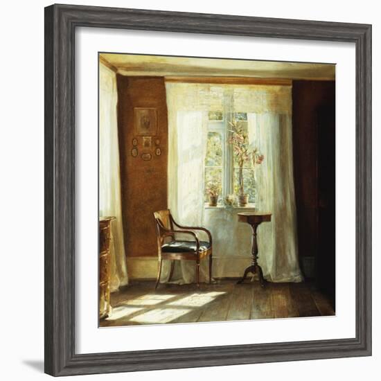 Fensterplatz Im Hause Des Kuenstlers in Lyngby-Carl Holsoe-Framed Giclee Print