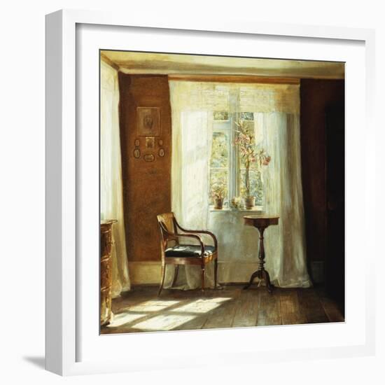 Fensterplatz Im Hause Des Kuenstlers in Lyngby-Carl Holsoe-Framed Giclee Print