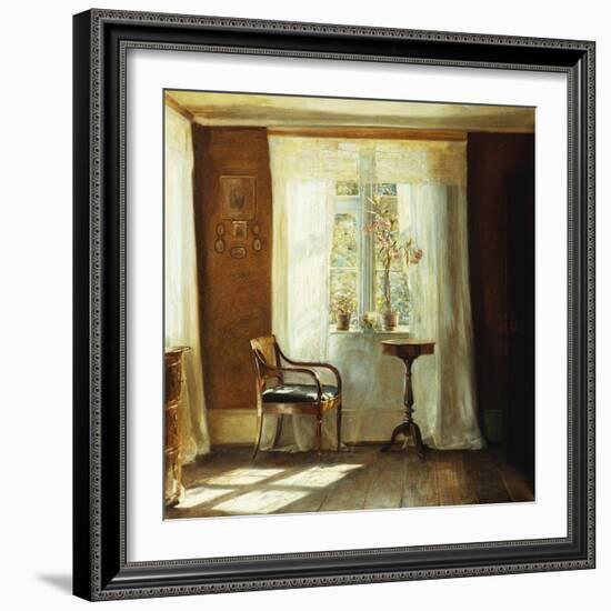 Fensterplatz Im Hause Des Kuenstlers in Lyngby-Carl Holsoe-Framed Giclee Print