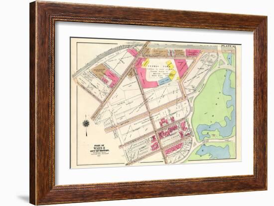 Fenway Park, 1917, Massachusetts, United States-null-Framed Giclee Print