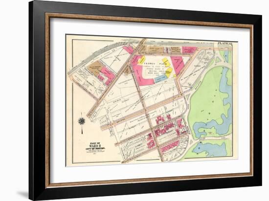 Fenway Park, 1917, Massachusetts, United States-null-Framed Giclee Print