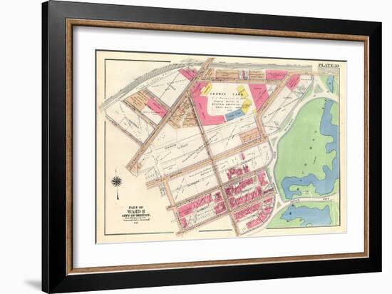 Fenway Park, 1922, Massachusetts, UnitedStates-null-Framed Giclee Print