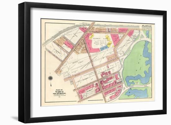 Fenway Park, 1922, Massachusetts, UnitedStates-null-Framed Giclee Print