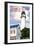 Fenwick Island, Delaware - Lighthouse-Lantern Press-Framed Art Print