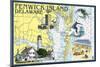 Fenwick Island, Delaware - Nautical Chart-Lantern Press-Mounted Art Print