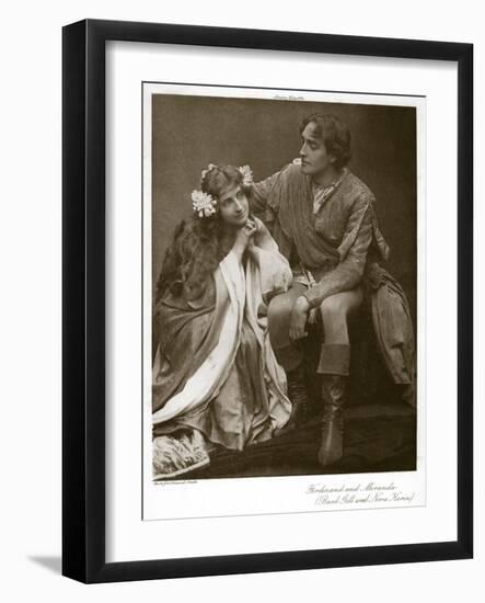 Ferdinand and Miranda, C1900-Lizzie Caswall Smith-Framed Giclee Print