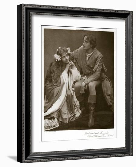 Ferdinand and Miranda, C1900-Lizzie Caswall Smith-Framed Giclee Print