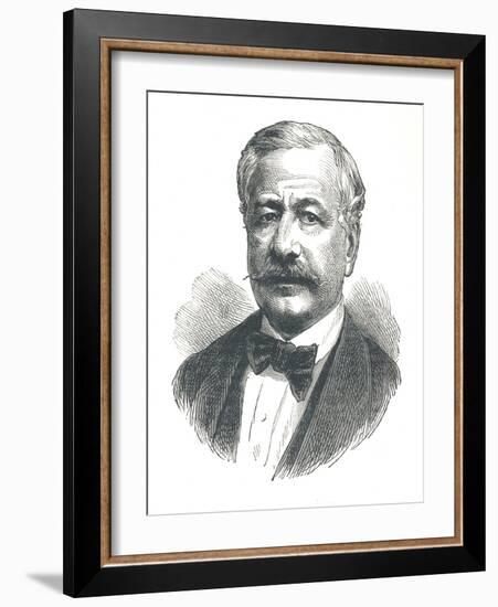 Ferdinand De Lesseps, French Diplomat and Later Developer of the Suez Canal, 1893-null-Framed Giclee Print