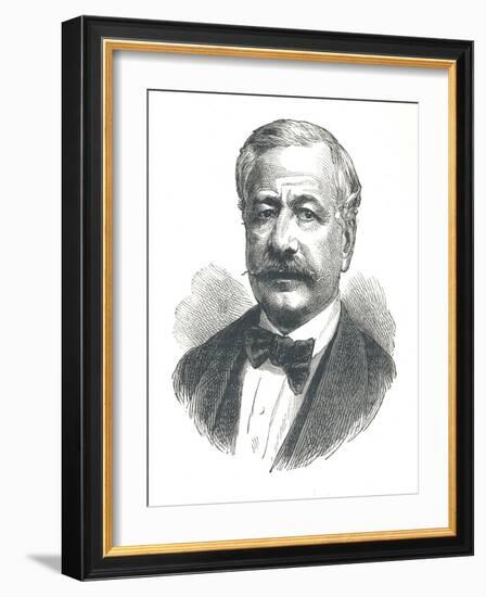 Ferdinand De Lesseps, French Diplomat and Later Developer of the Suez Canal, 1893-null-Framed Giclee Print