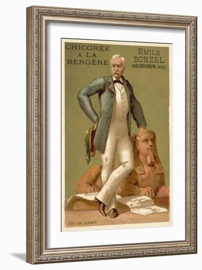 Ferdinand De Lesseps, French Diplomat, Entrepreneur and Canal Builder-null-Framed Giclee Print