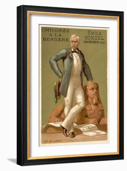 Ferdinand De Lesseps, French Diplomat, Entrepreneur and Canal Builder-null-Framed Giclee Print