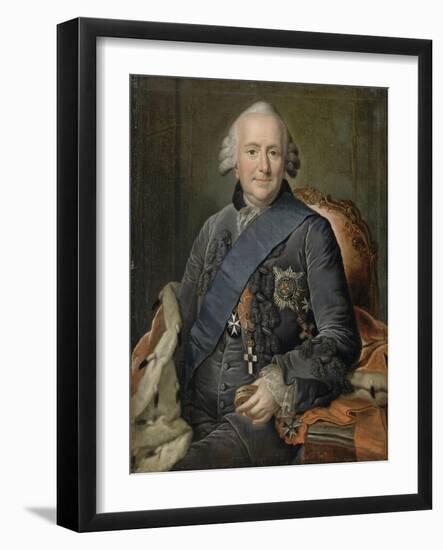 Ferdinand duc de Brunswick, général en chef des armées prussiennes (1721-1792)- il porte l'ordre-null-Framed Giclee Print