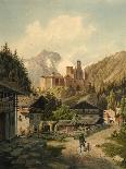 Alpine Landscape with a Bridge-Ferdinand Gatt-Giclee Print