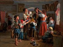 Un Vieil Invalide Avec Des Enfants - an Old Invalid with Children, by Waldmueller, Ferdinand Georg-Ferdinand Georg Waldmuller-Giclee Print