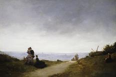 Woman and child in a landscape-Ferdinand Heilbuth-Giclee Print