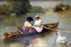 Boating on the Seine, 1875-1876-Ferdinand Heilbuth-Framed Giclee Print